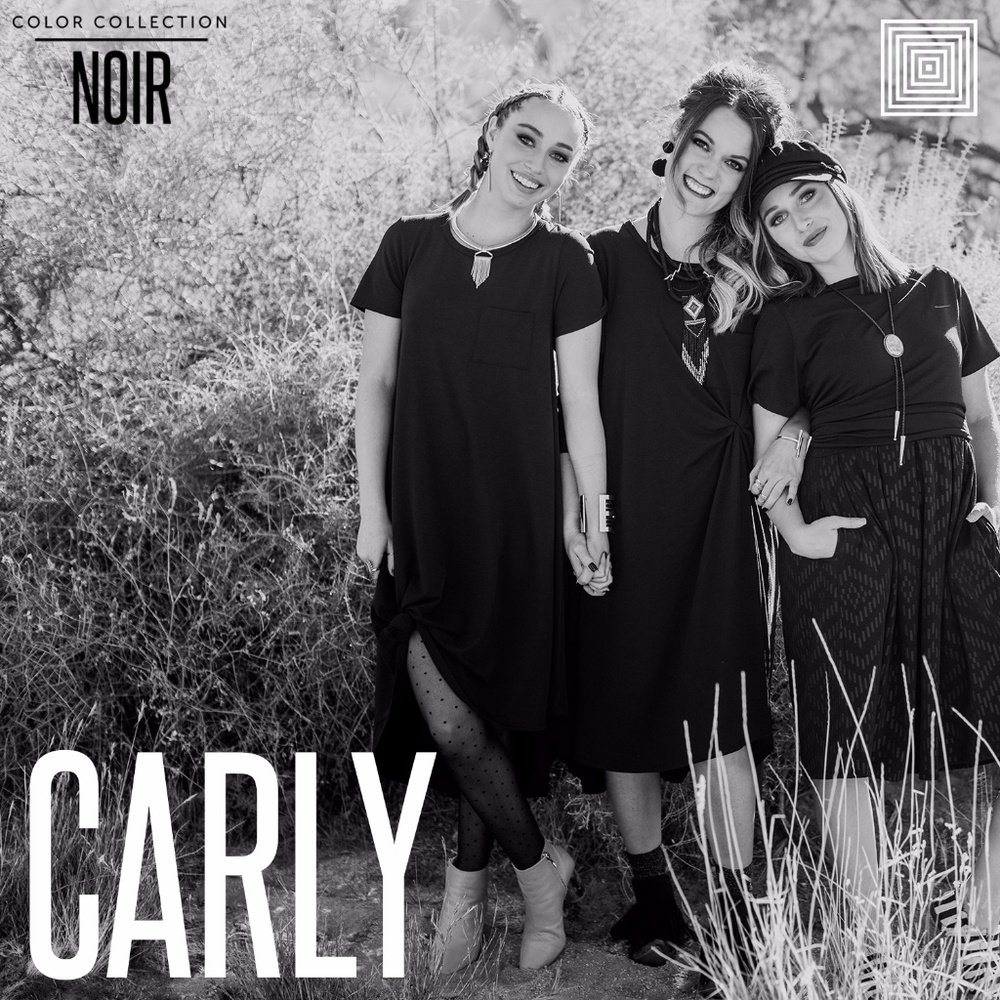 S LuLaRoe Solid Black Carly
